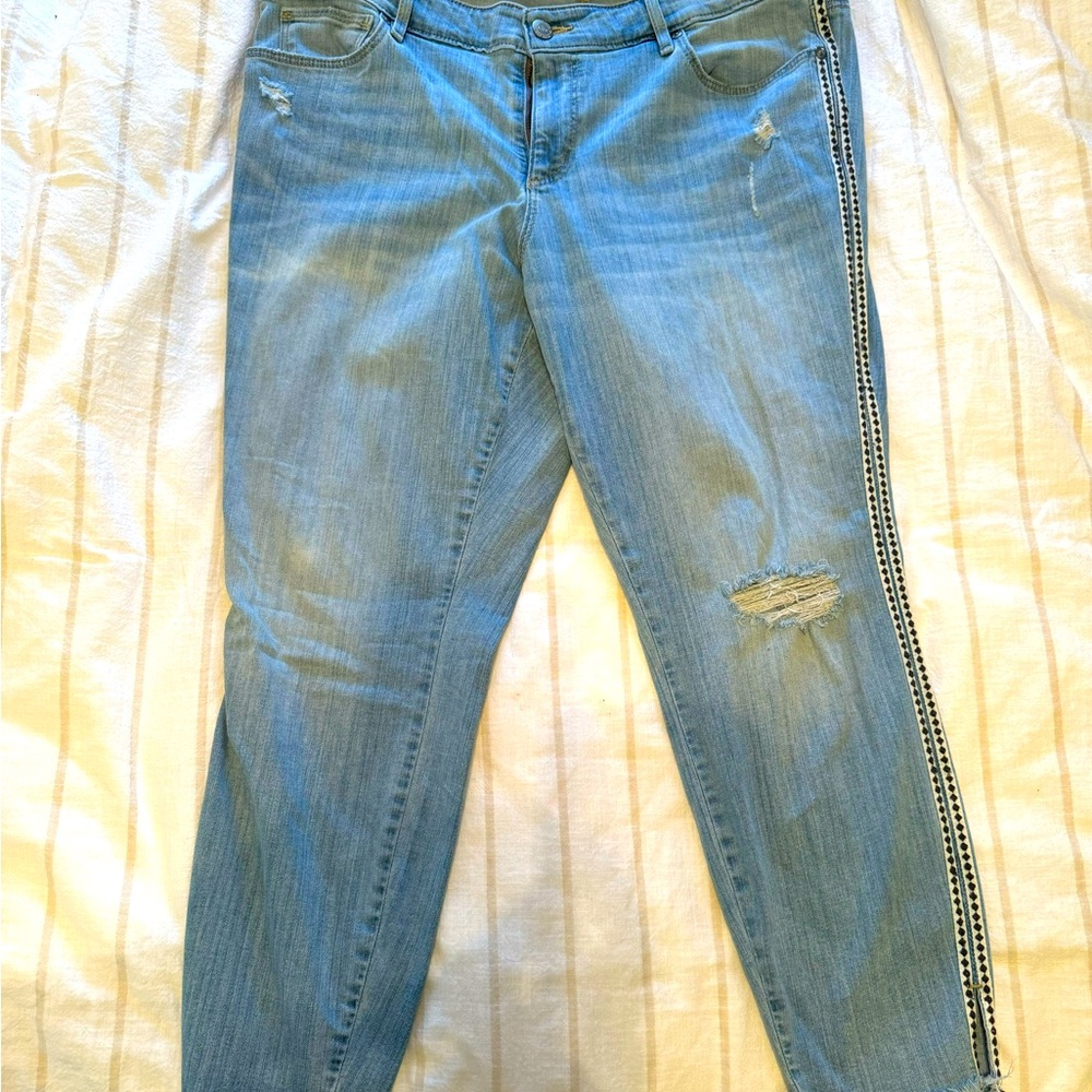 Loft plus crop jeans